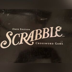 Scrabble Onyx Edition Crossword Game